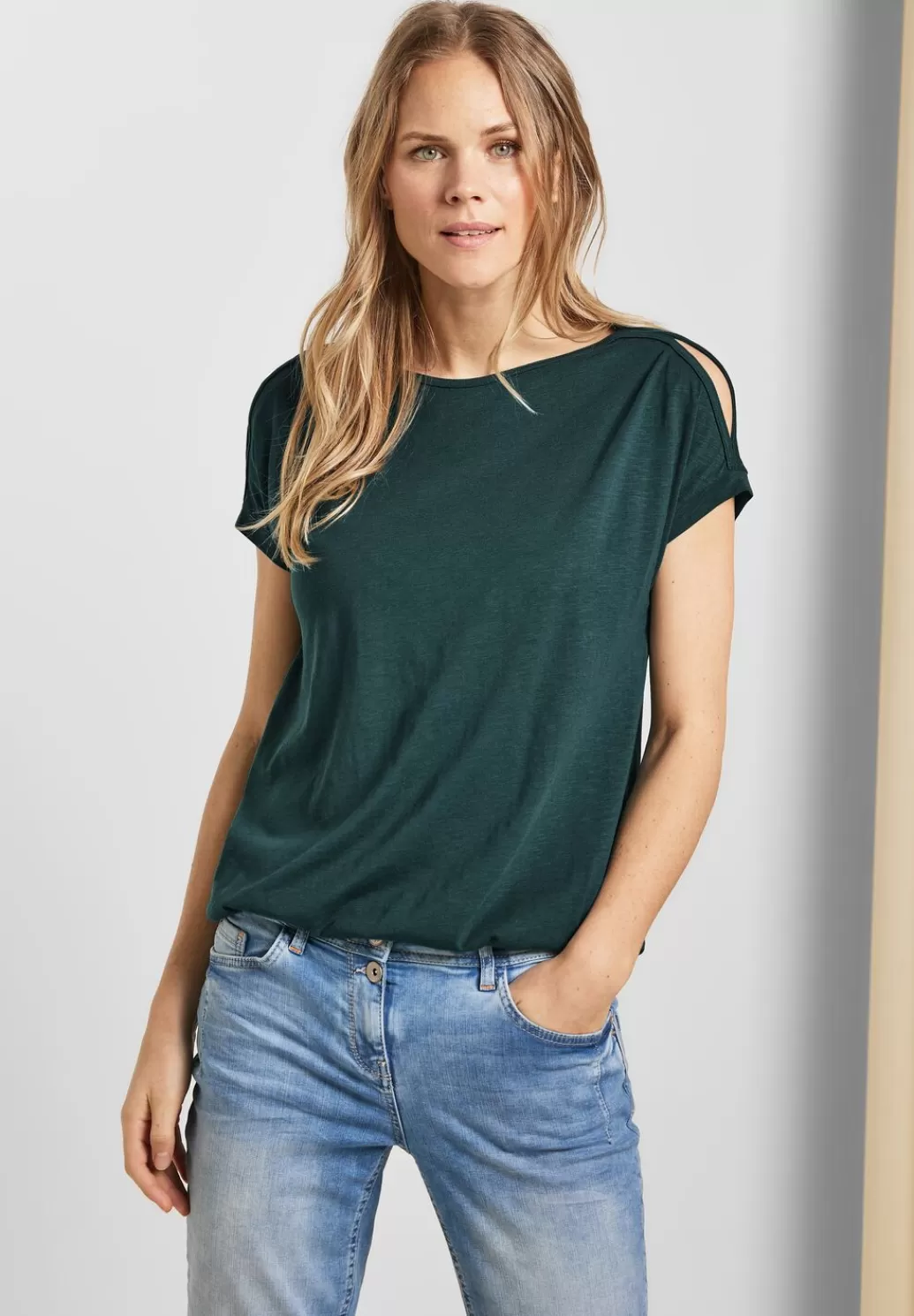 Street One Shirt Mit Schulterschlitz^Damen Shirts