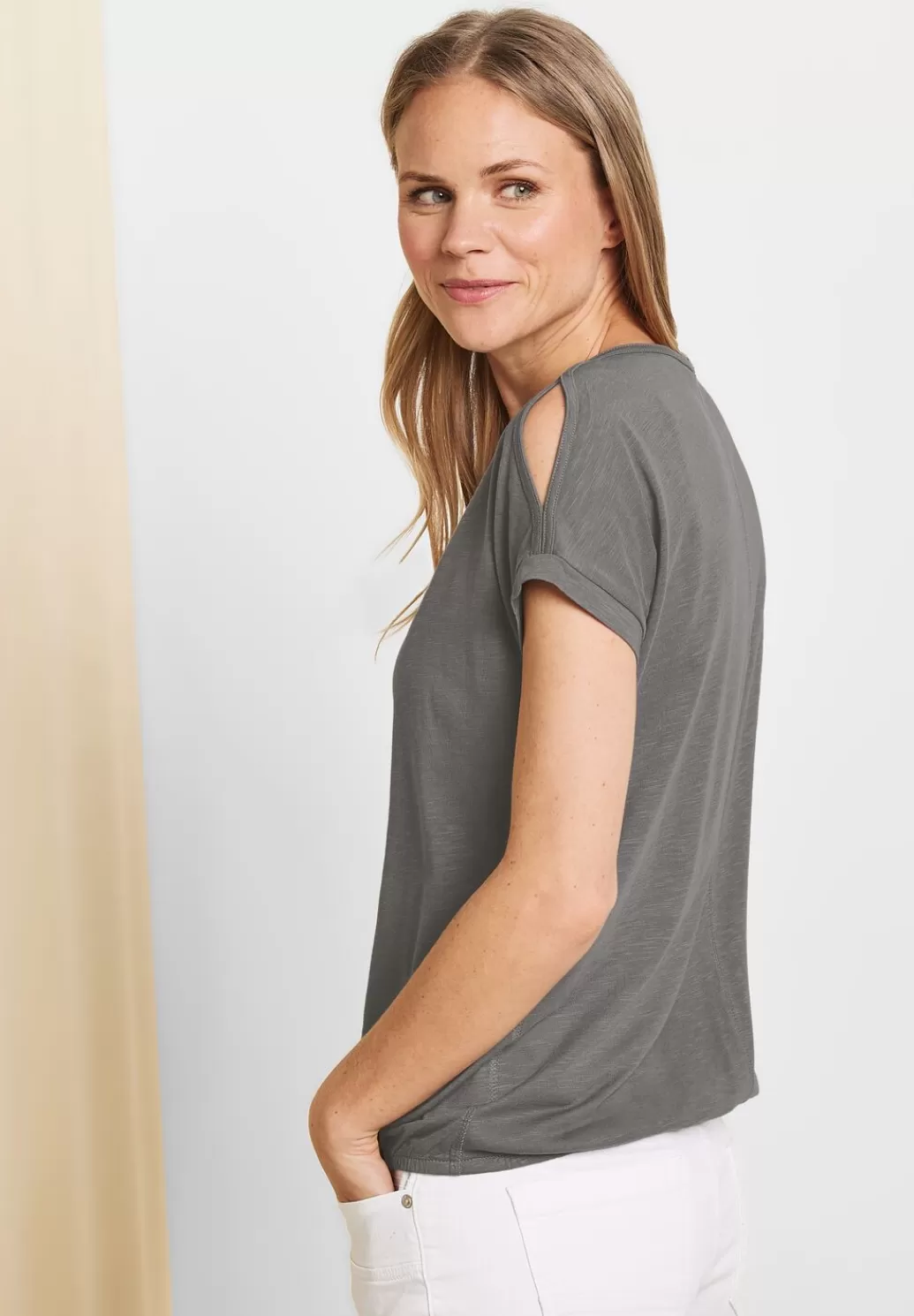 Street One Shirt Mit Schulterschlitz^Damen Shirts