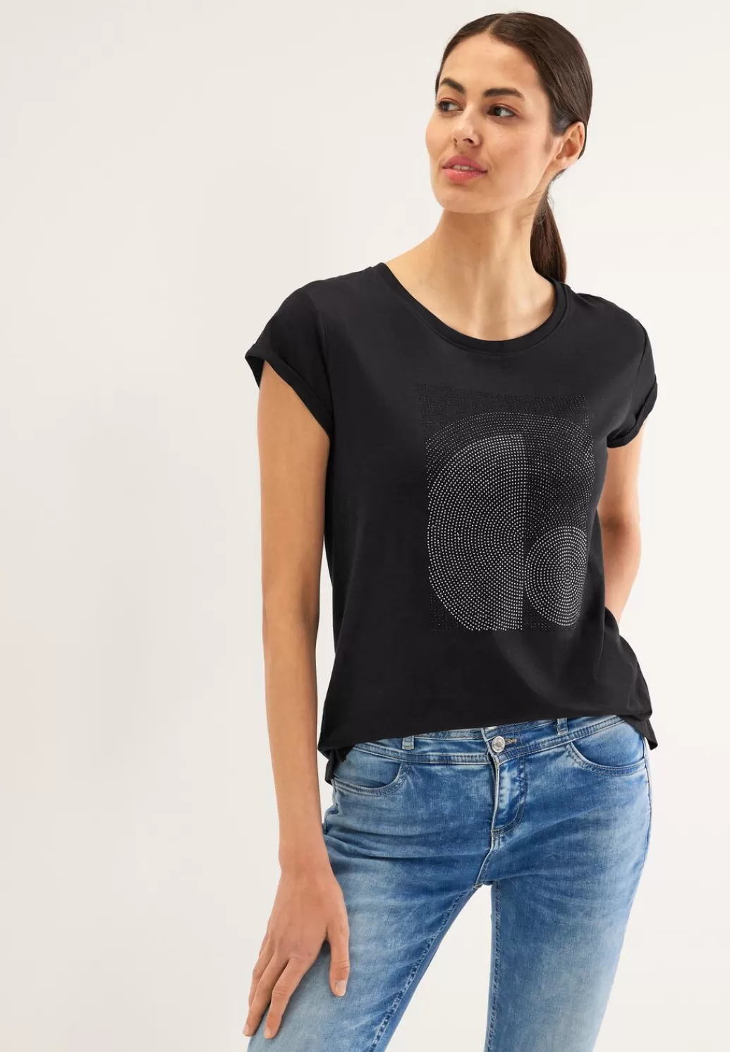 Street One Shirt Mit Steinchen Artwork^Damen Shirts