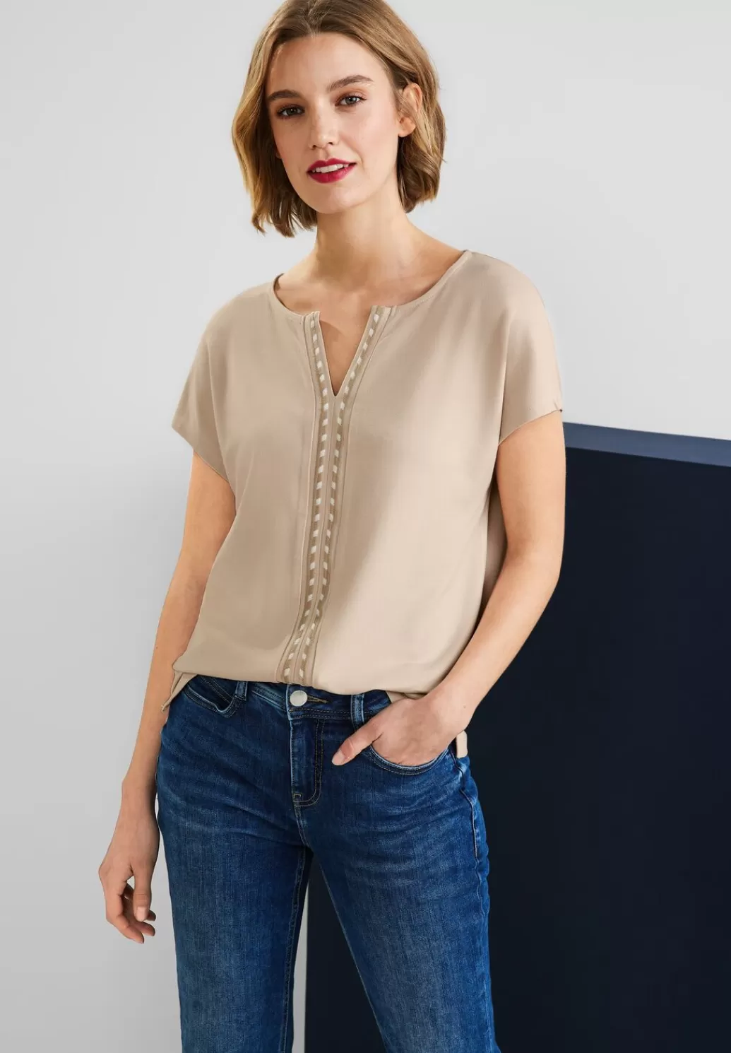 Street One Shirt Mit Stickereidetail^Damen Shirts