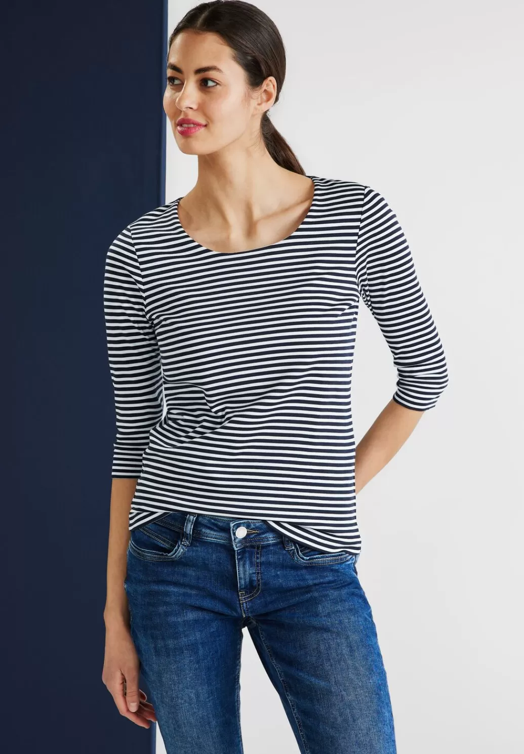 Street One Shirt Mit Streifenmuster^Damen 3/4-Arm Shirts