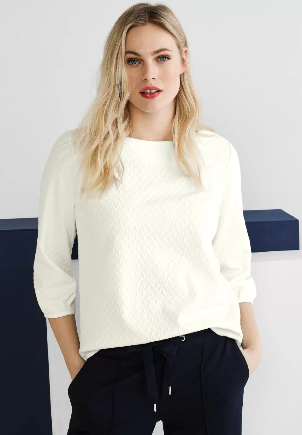 Street One Shirt Mit Struktur^Damen 3/4-Arm Shirts