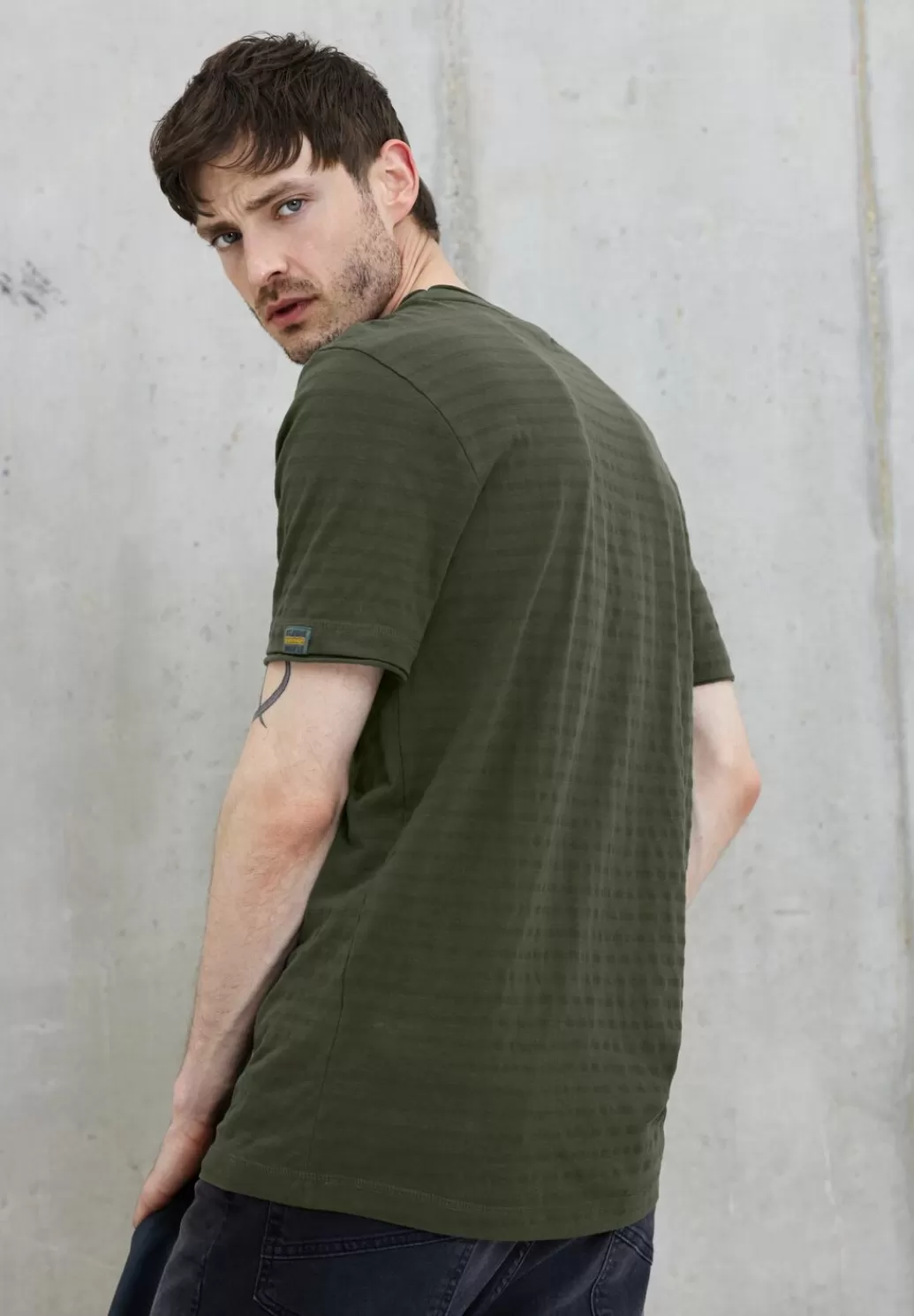 Street One Shirt Mit Struktur Streifen^Herren T-Shirts & Polos