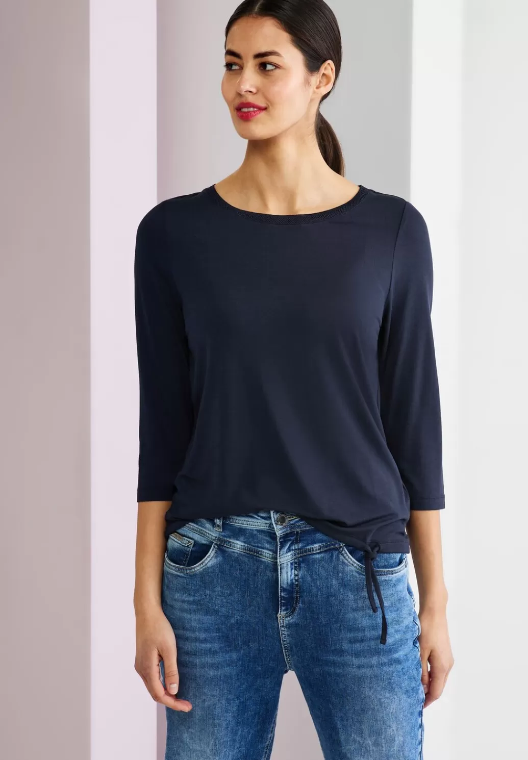 Street One Shirt Mit Tunnelzugband^Damen 3/4-Arm Shirts