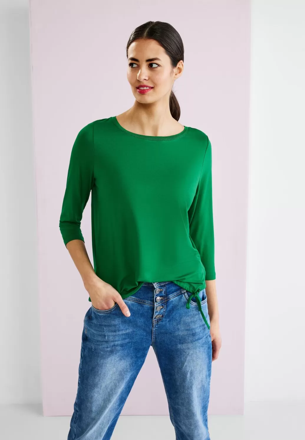 Street One Shirt Mit Tunnelzugband^Damen 3/4-Arm Shirts