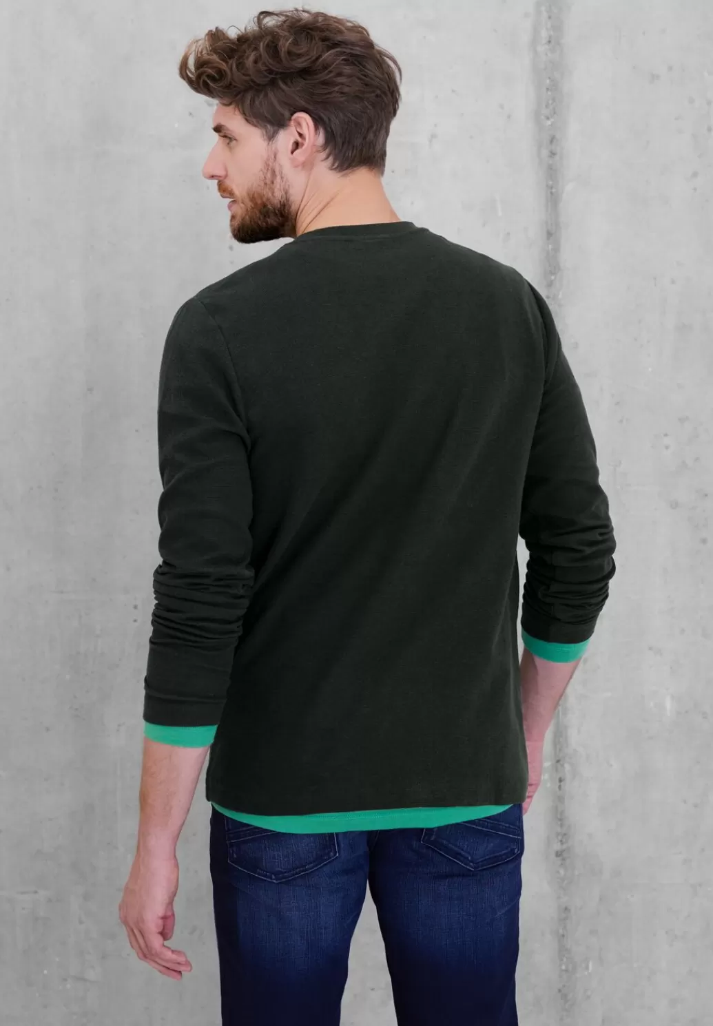 Street One Shirt Mit Waffelstruktur^Herren T-Shirts & Polos