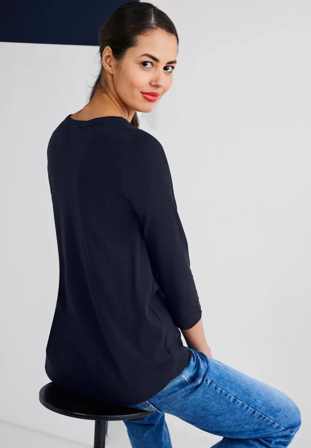 Street One Shirt Mit Wording^Damen 3/4-Arm Shirts