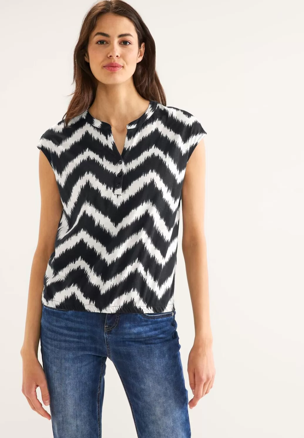 Street One Shirt Mit Zick Zack Print^Damen Shirts