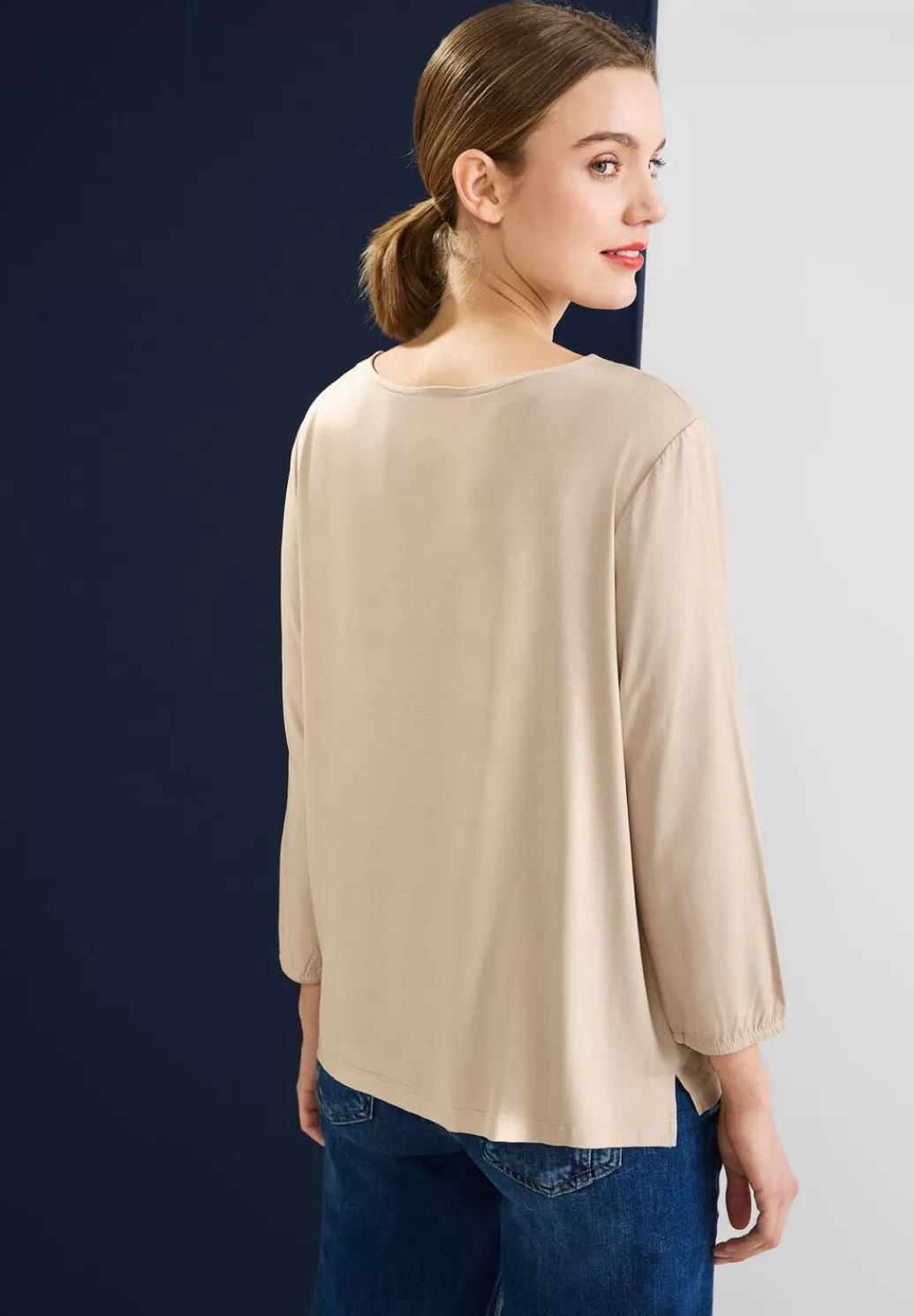 Street One Shirt Mit Zipper^Damen 3/4-Arm Shirts