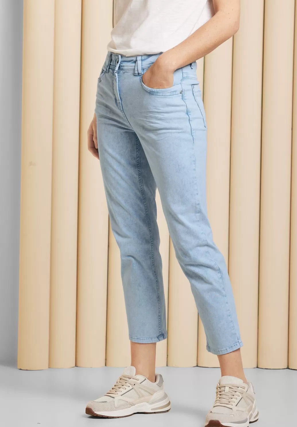 Street One Slim Fit Coloured Jeans^Damen 7/8 Jeans