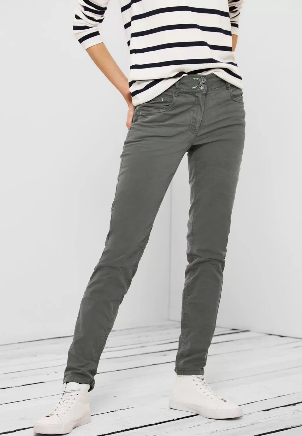 Street One Slim Fit Hose In Unifarbe^Damen Lange Hosen