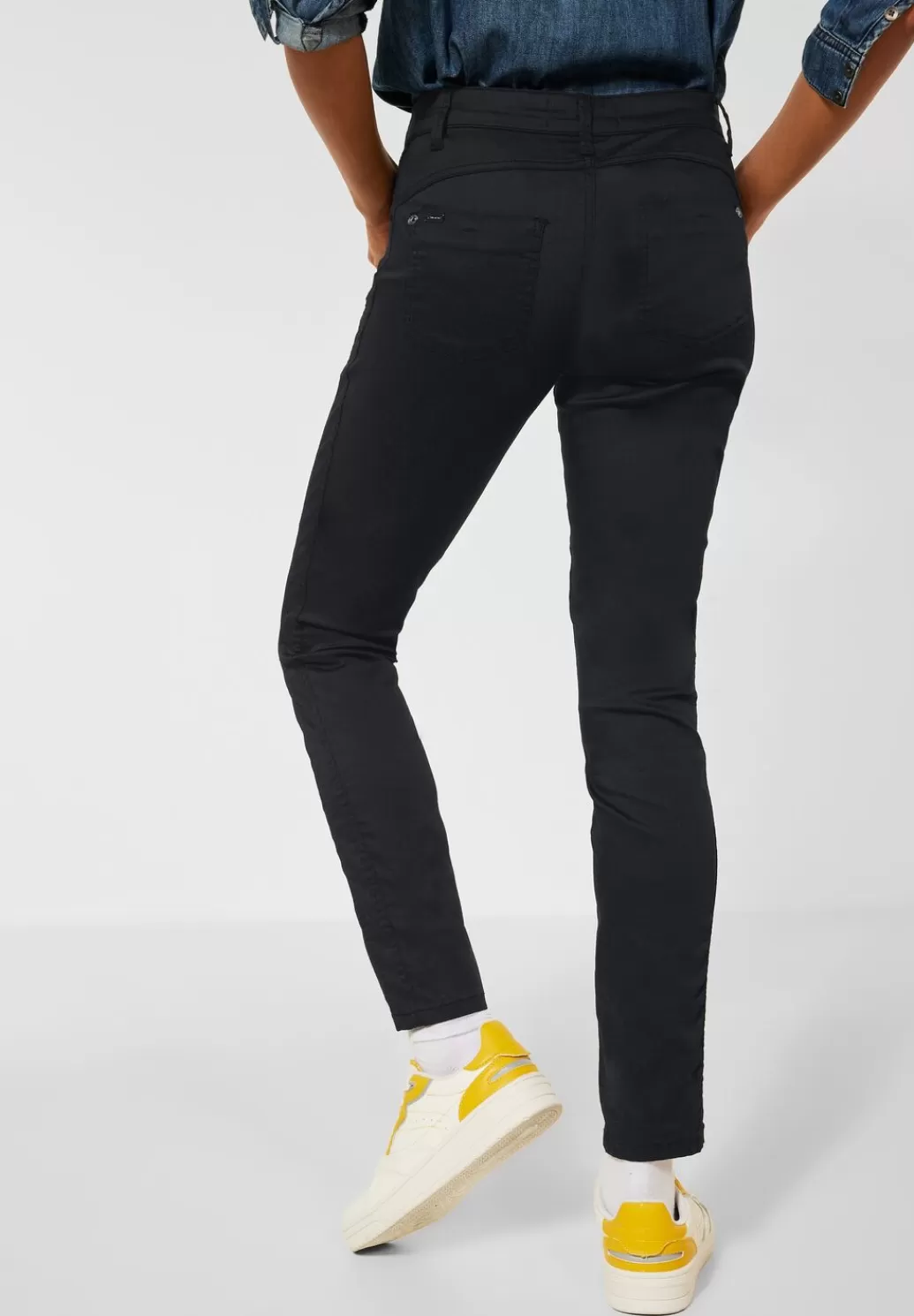 Street One Slim Fit Hose Mit Coating^Damen Lange Hosen