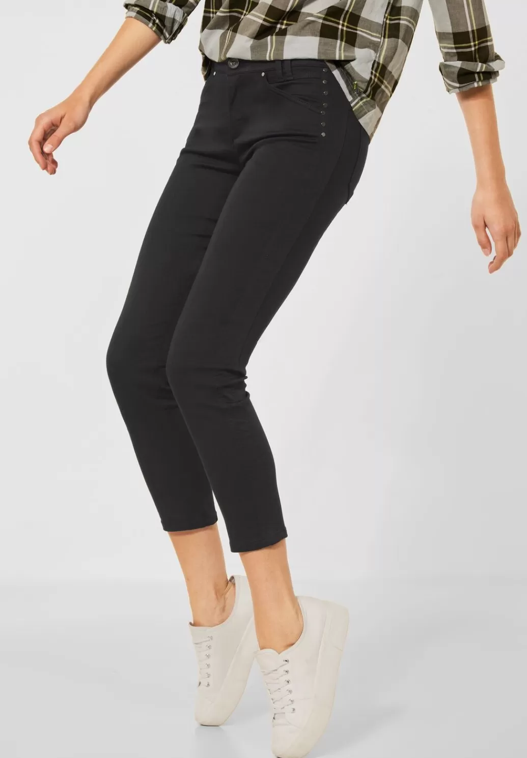 Street One Slim Fit Hose Mit Nieten^Damen Lange Hosen