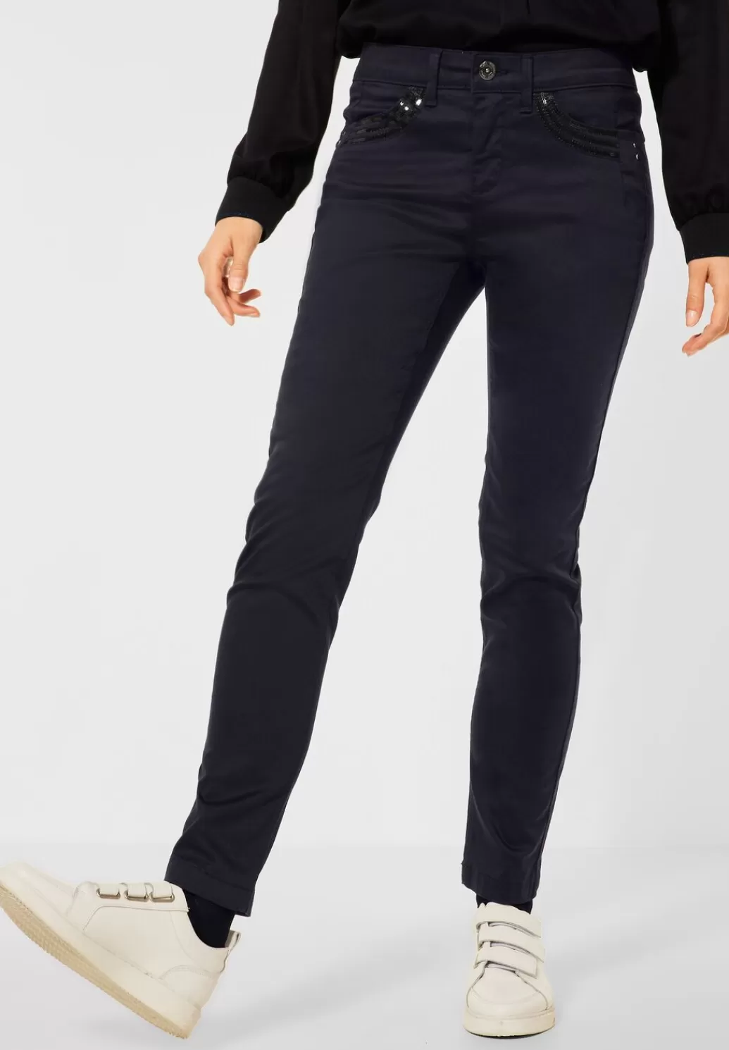 Street One Slim Fit Hose Mit Pailetten^Damen Lange Hosen