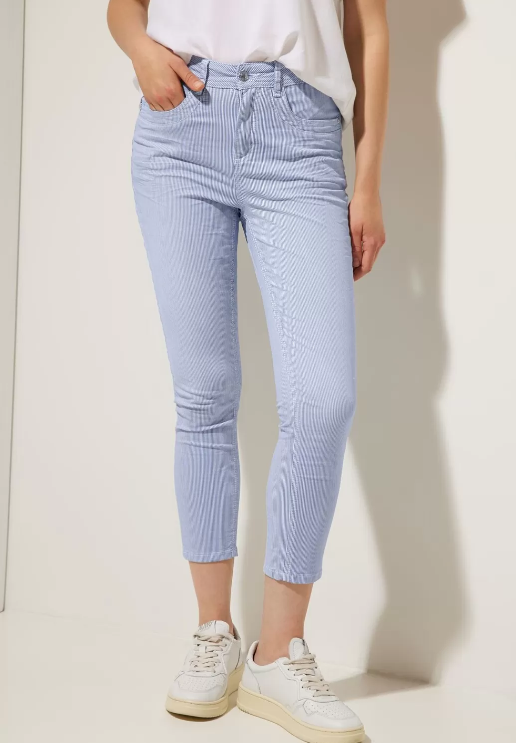 Street One Slim Fit Hose Mit Streifen^Damen 7/8 Jeans