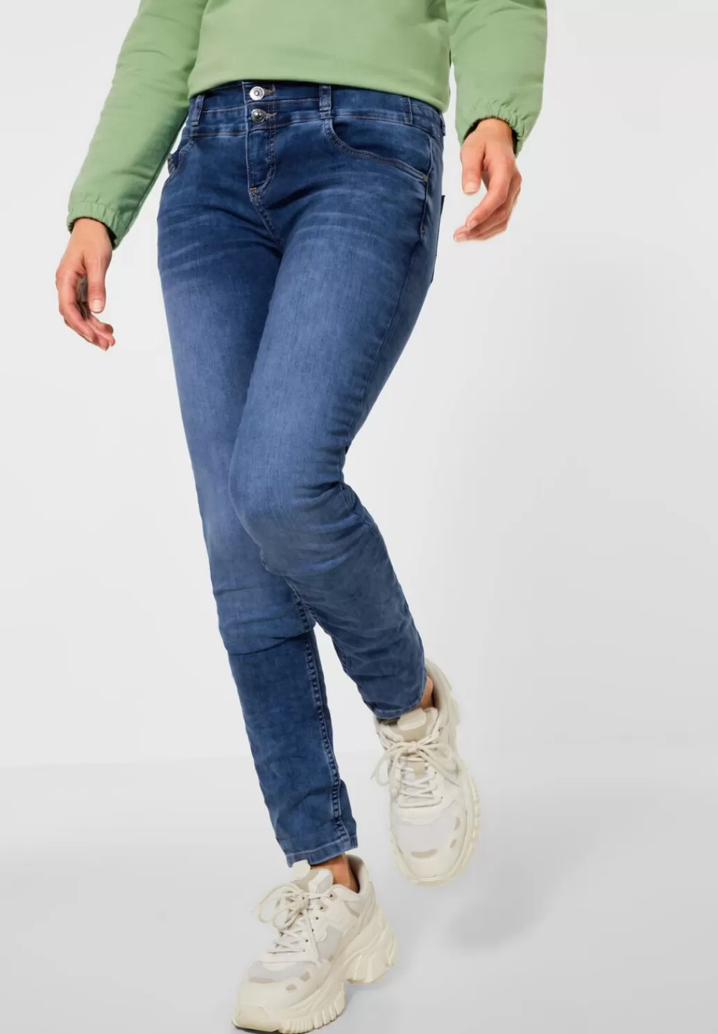 Street One Slim Fit Jeans^Damen Lange Jeans