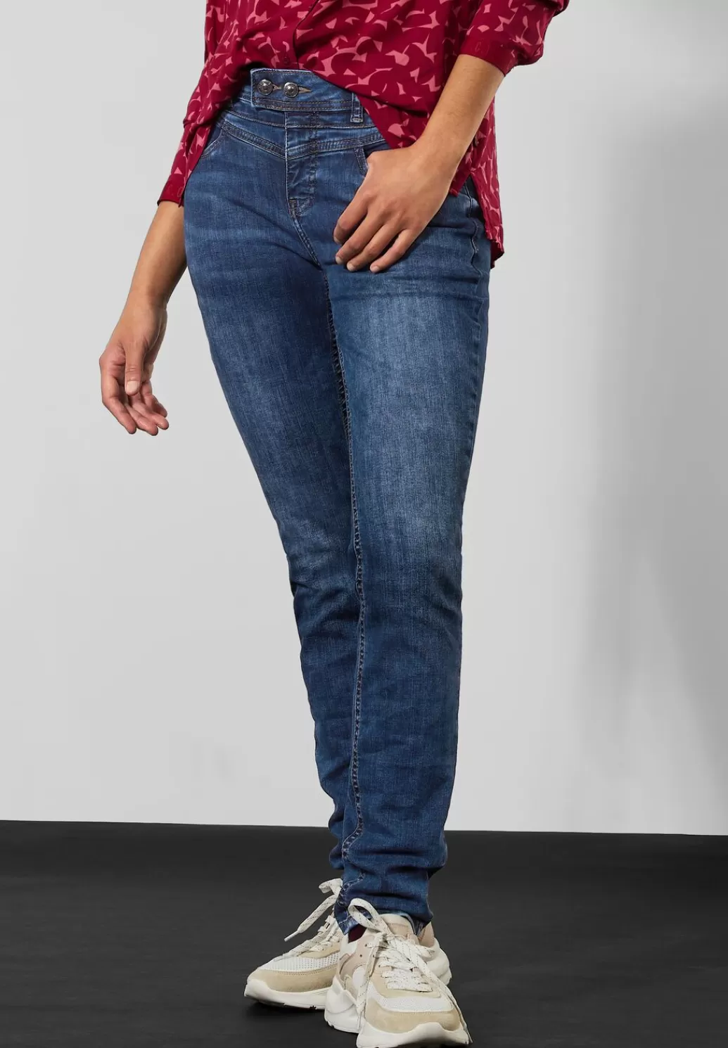 Street One Slim Fit Jeans^Damen Lange Jeans