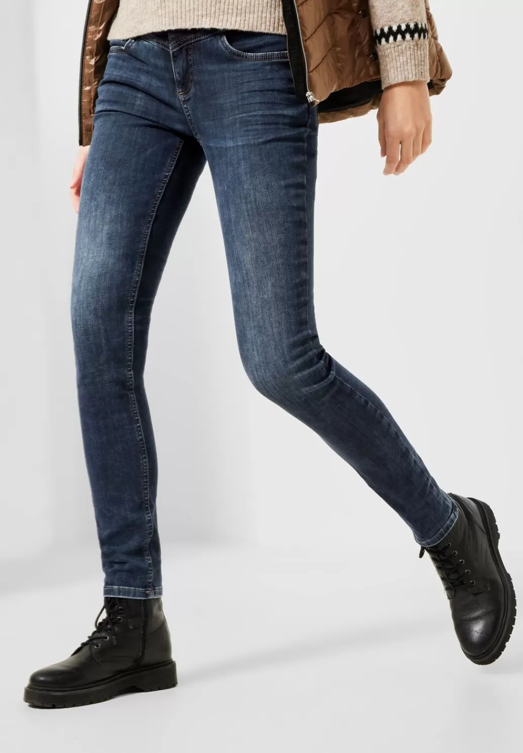 Street One Slim Fit Jeans^Damen Lange Jeans