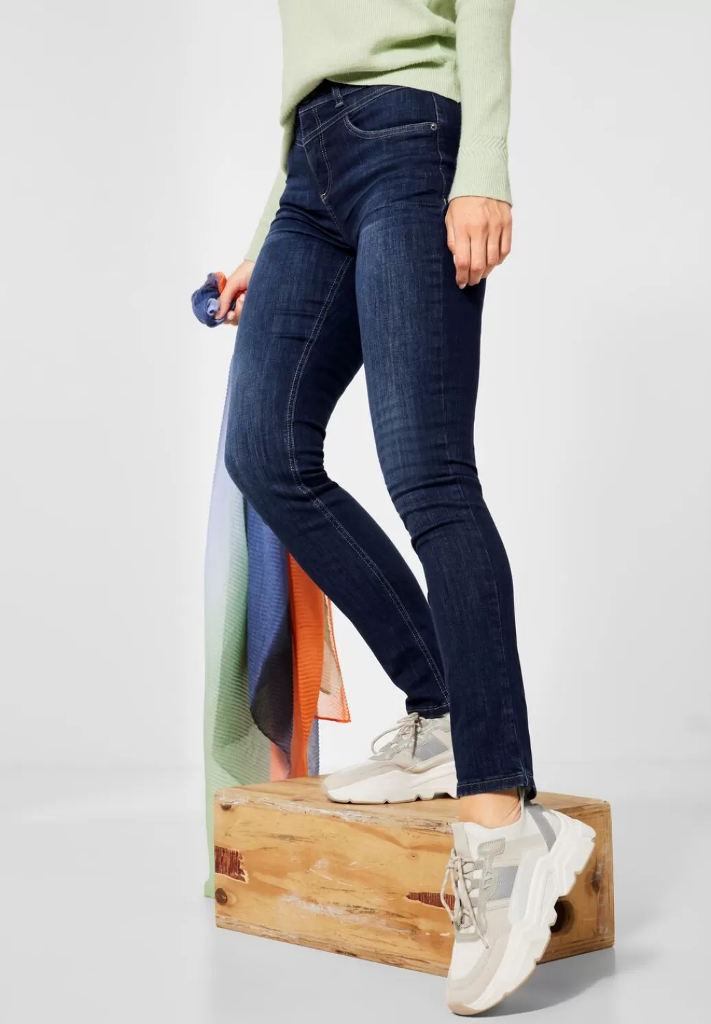 Street One Slim Fit Jeans^Damen Lange Jeans