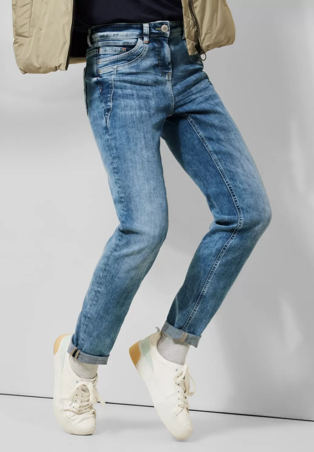 Street One Slim Fit Jeans^Damen Lange Jeans