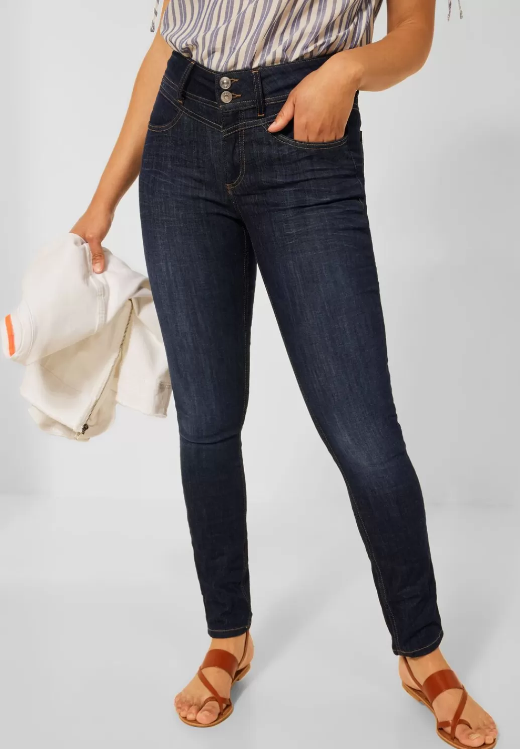 Street One Slim Fit Jeans^Damen Lange Jeans