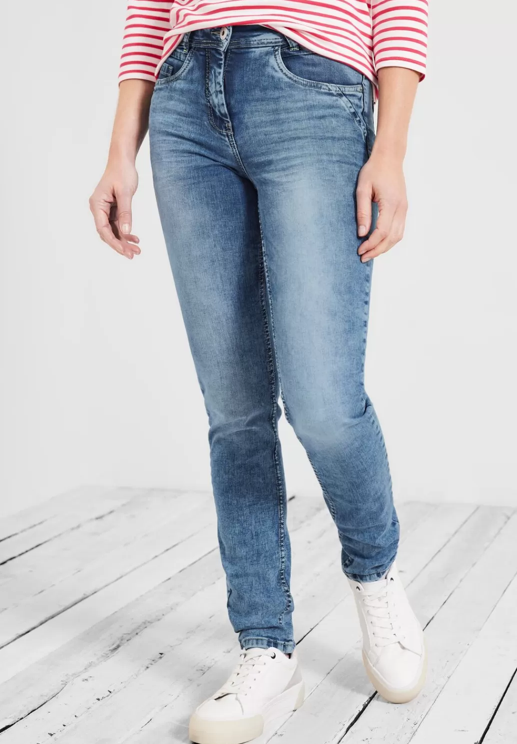 Street One Slim Fit Jeans^Damen Lange Jeans