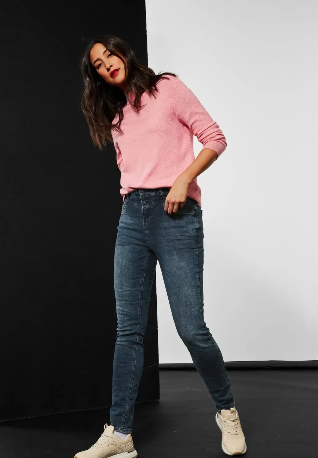 Street One Slim Fit Jeans^Damen Lange Jeans