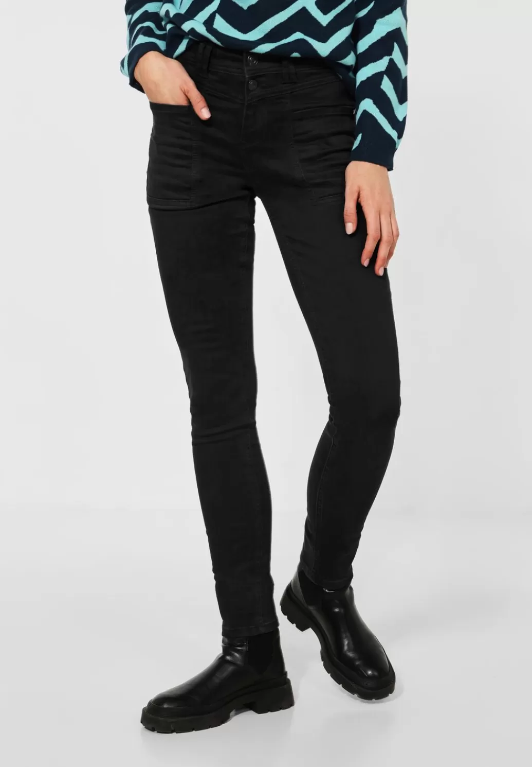 Street One Slim Fit Jeans^Damen Lange Jeans