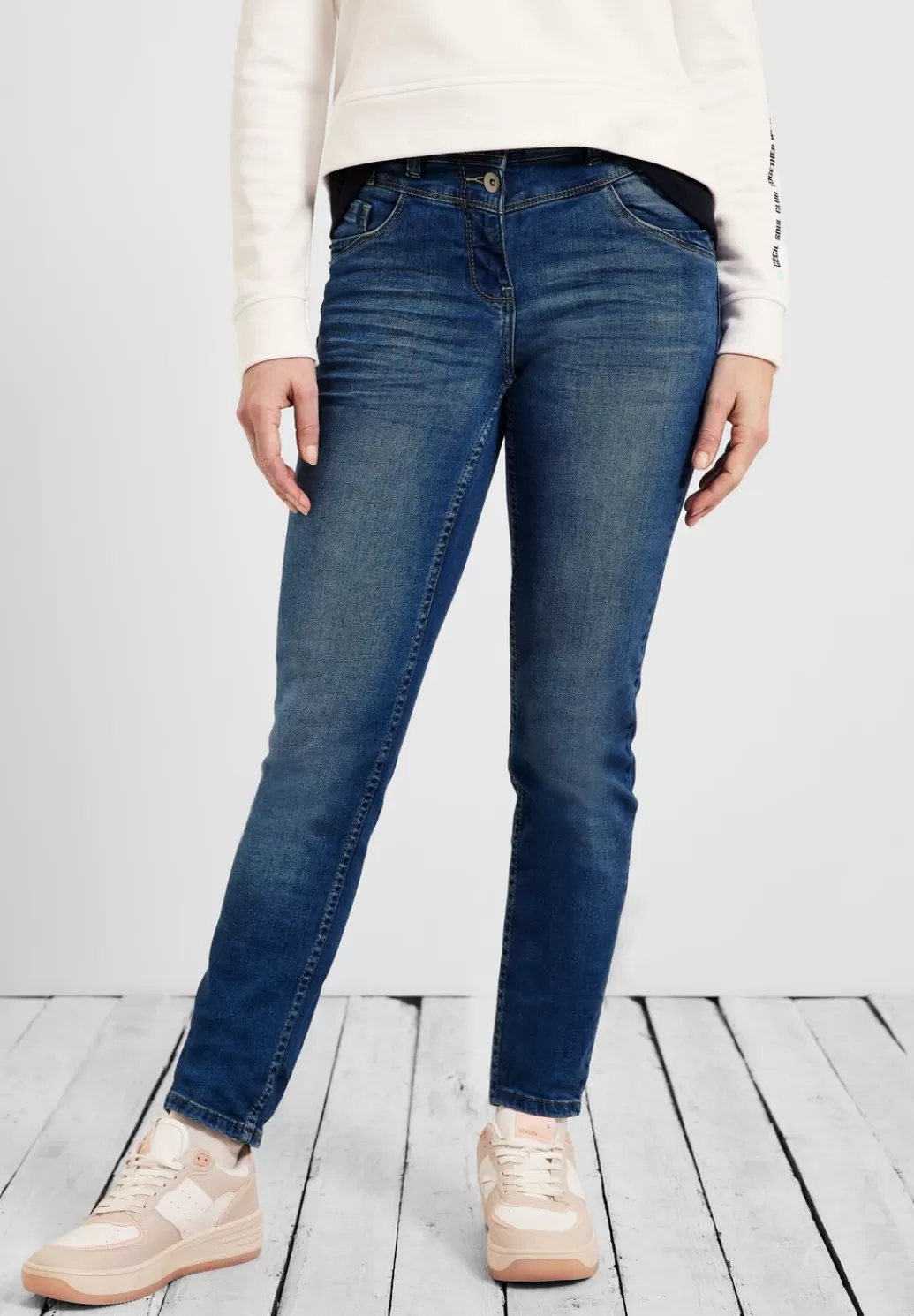 Street One Slim Fit Jeans^Damen Lange Jeans