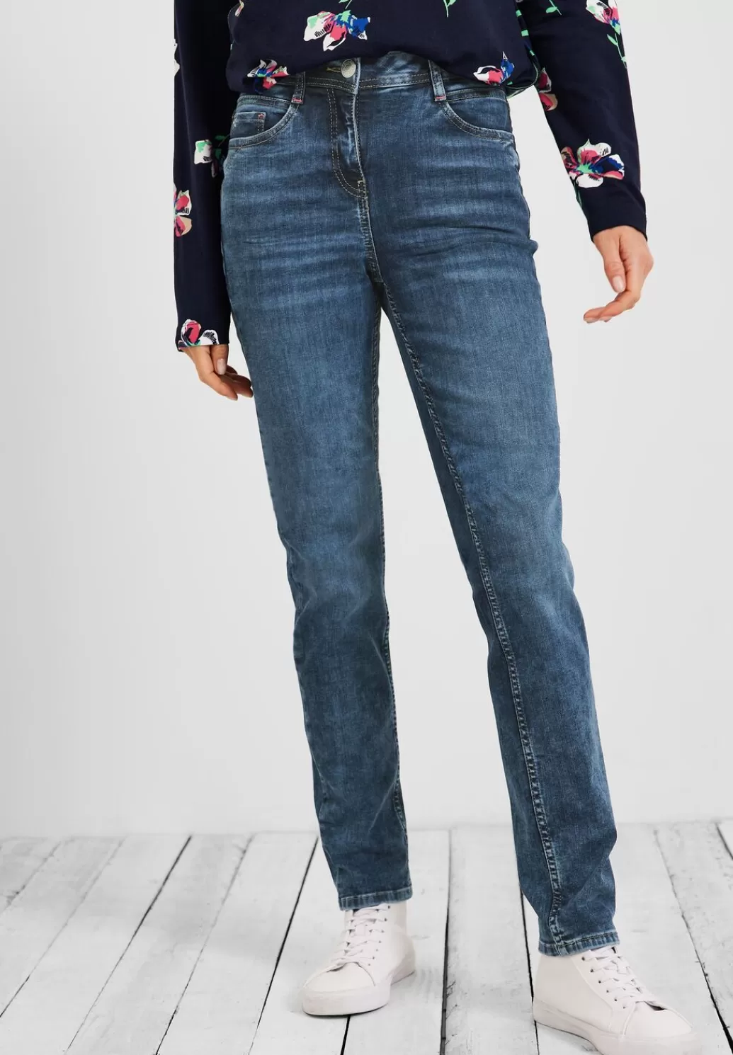 Street One Slim Fit Jeans^Damen Lange Jeans