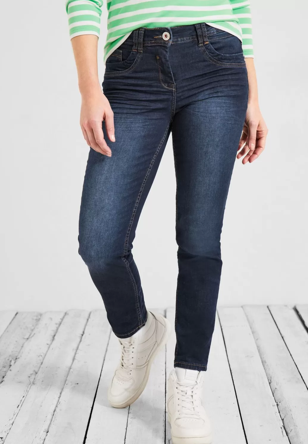 Street One Slim Fit Jeans^Damen Lange Jeans