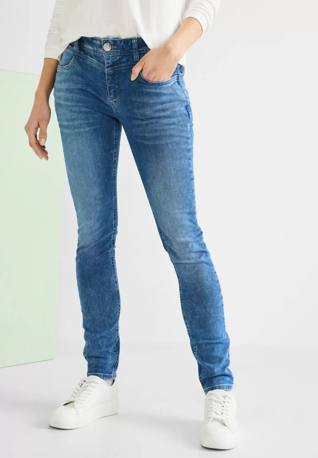 Street One Slim Fit Jeans^Damen Lange Jeans