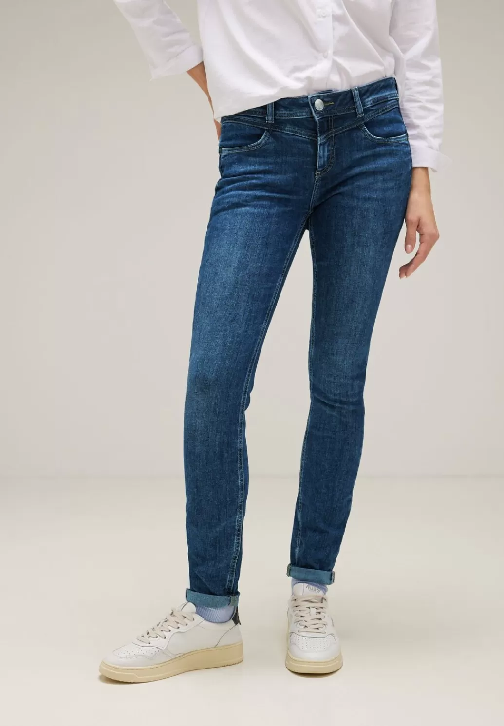 Street One Slim Fit Jeans^Damen Lange Jeans