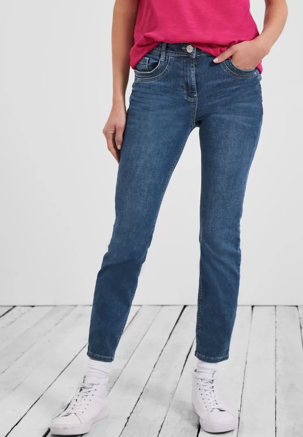 Street One Slim Fit Jeans^Damen Lange Jeans