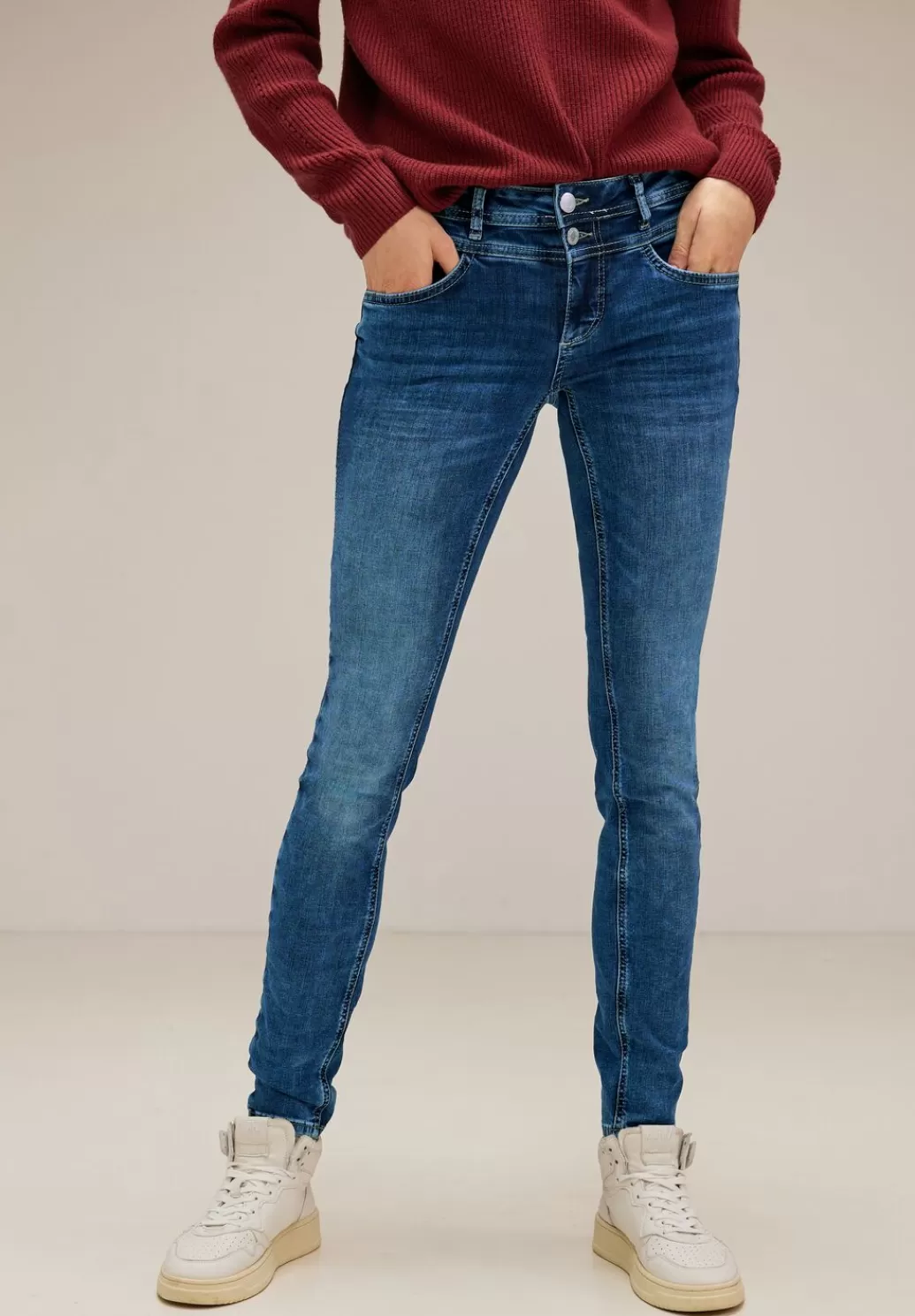 Street One Slim Fit Jeans^Damen Lange Jeans