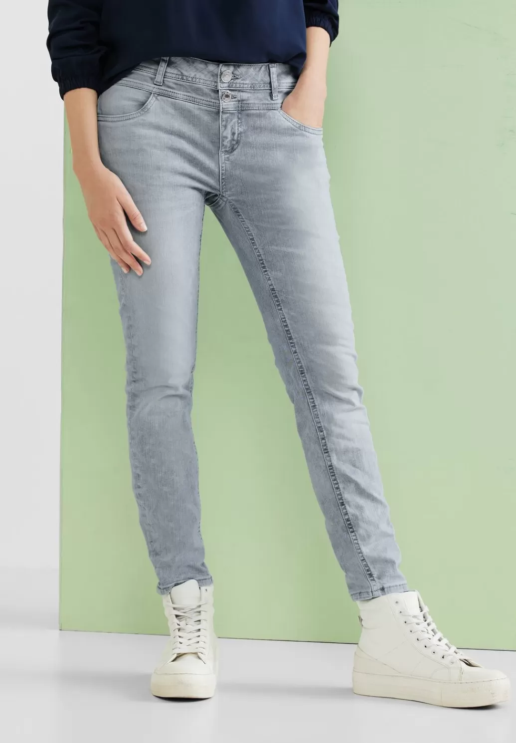 Street One Slim Fit Jeans^Damen Lange Jeans