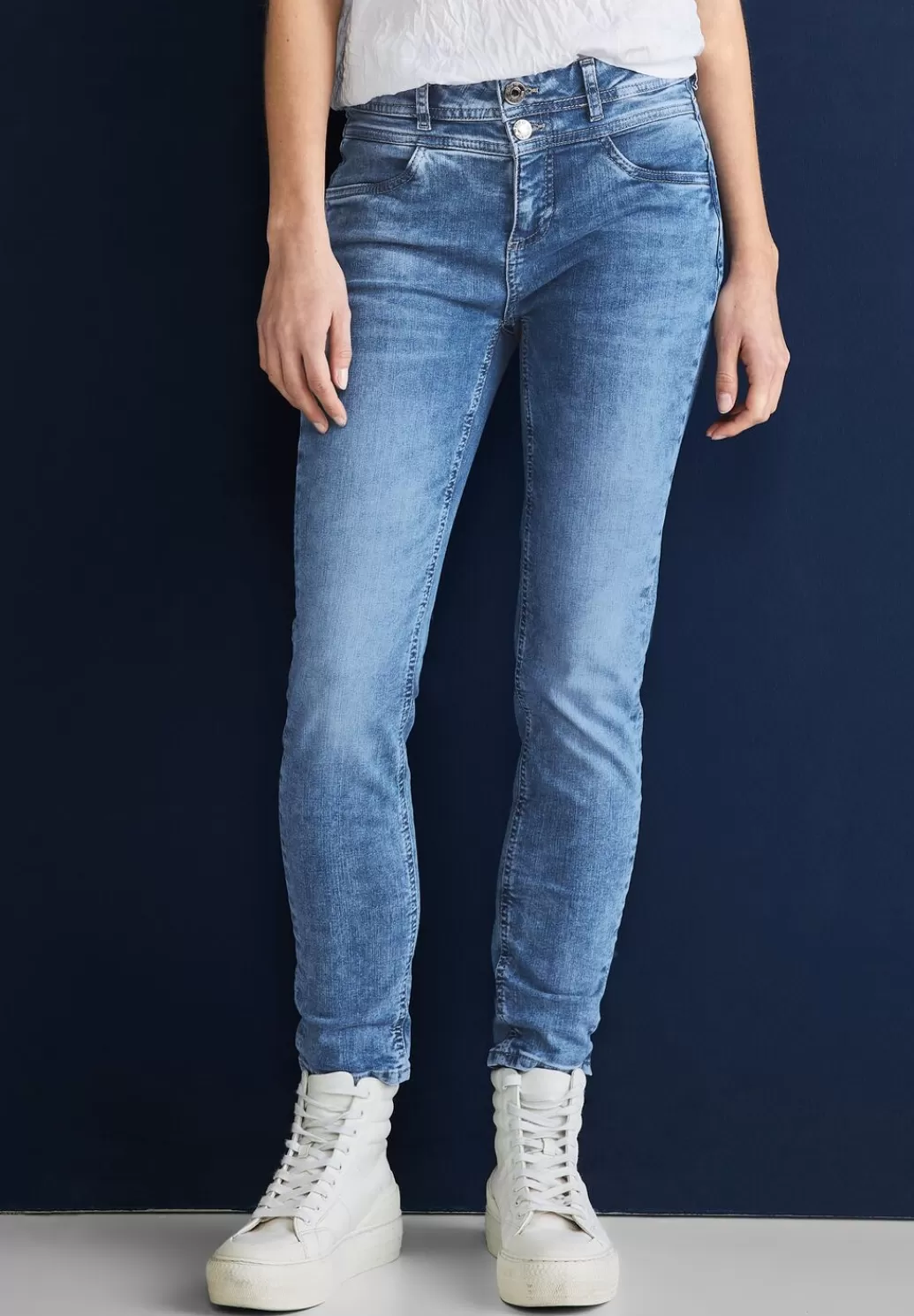 Street One Slim Fit Jeans^Damen Lange Jeans