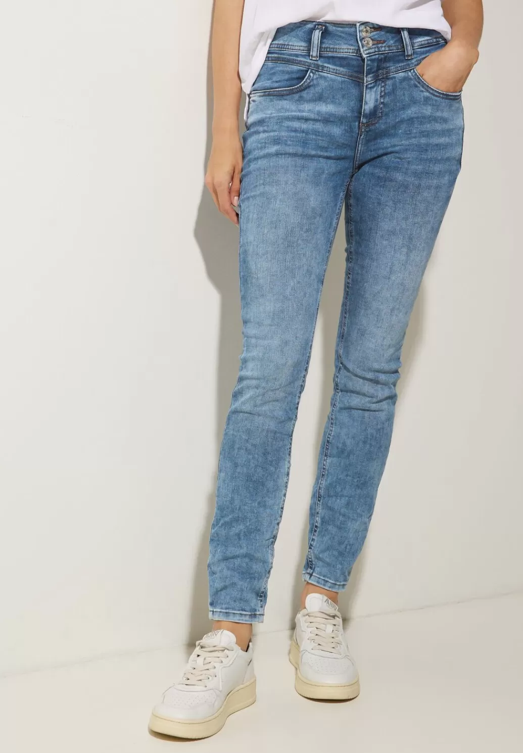 Street One Slim Fit Jeans^Damen Lange Jeans