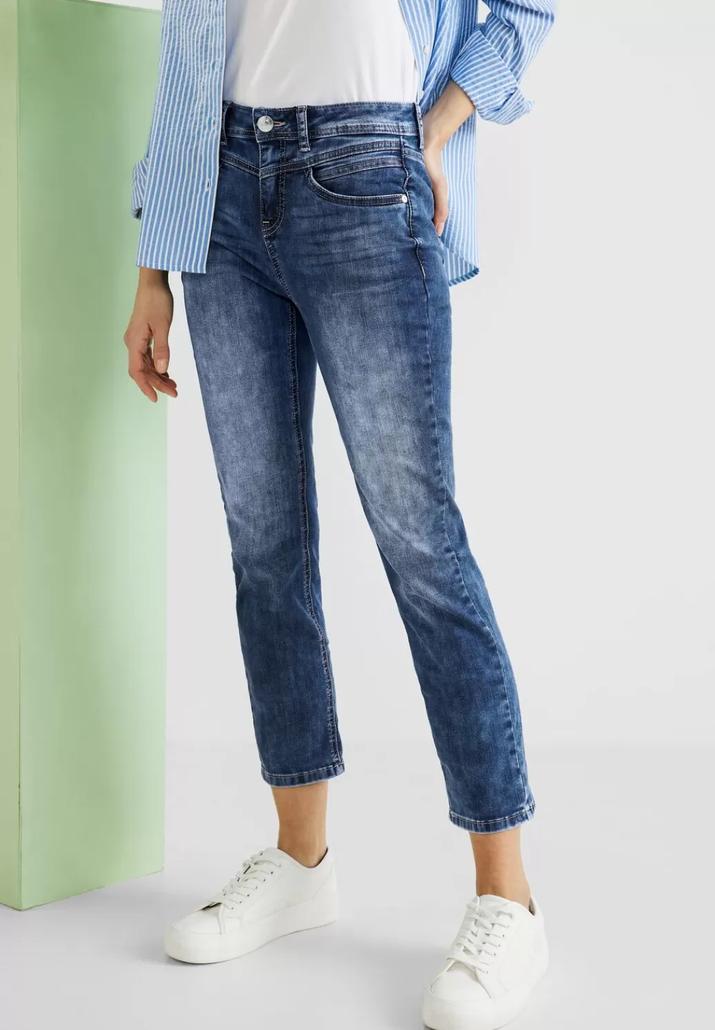 Street One Slim Fit Jeans^Damen Lange Jeans