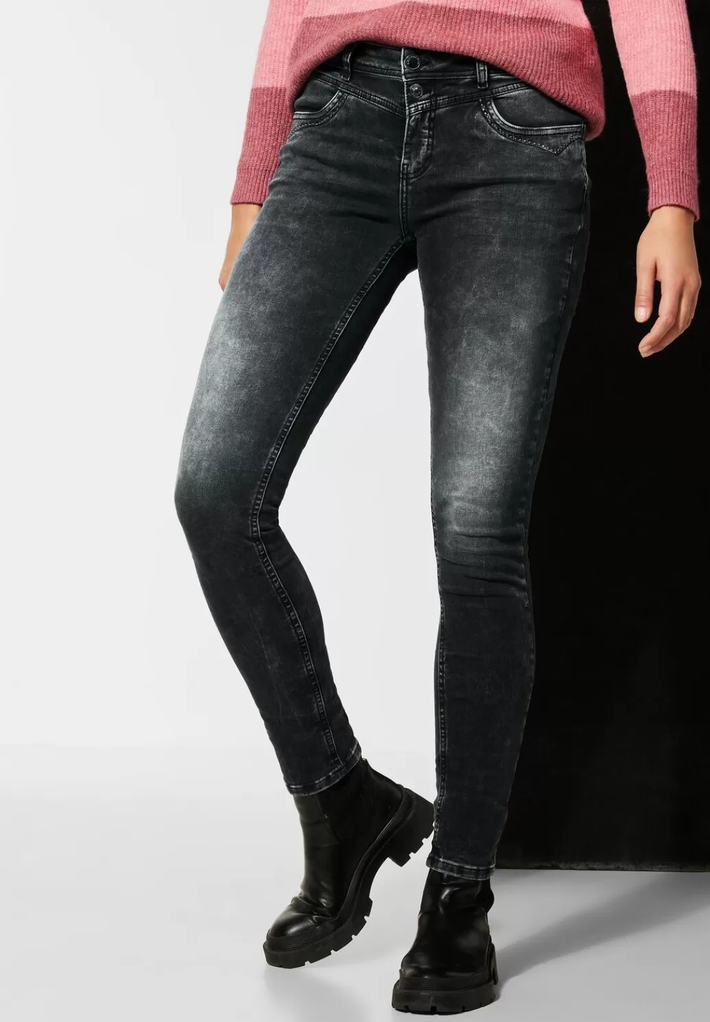 Street One Slim Fit Jeans^Damen Lange Jeans