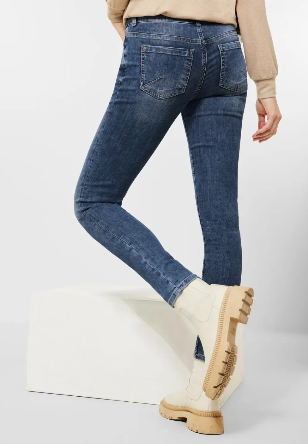 Street One Slim Fit Jeans^Damen Lange Jeans