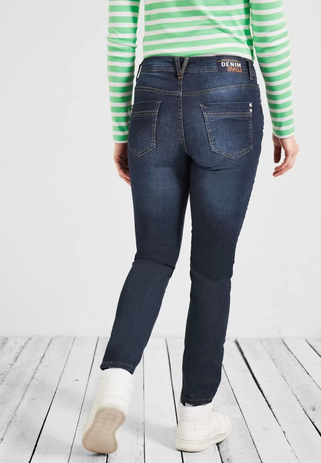 Street One Slim Fit Jeans^Damen Lange Jeans