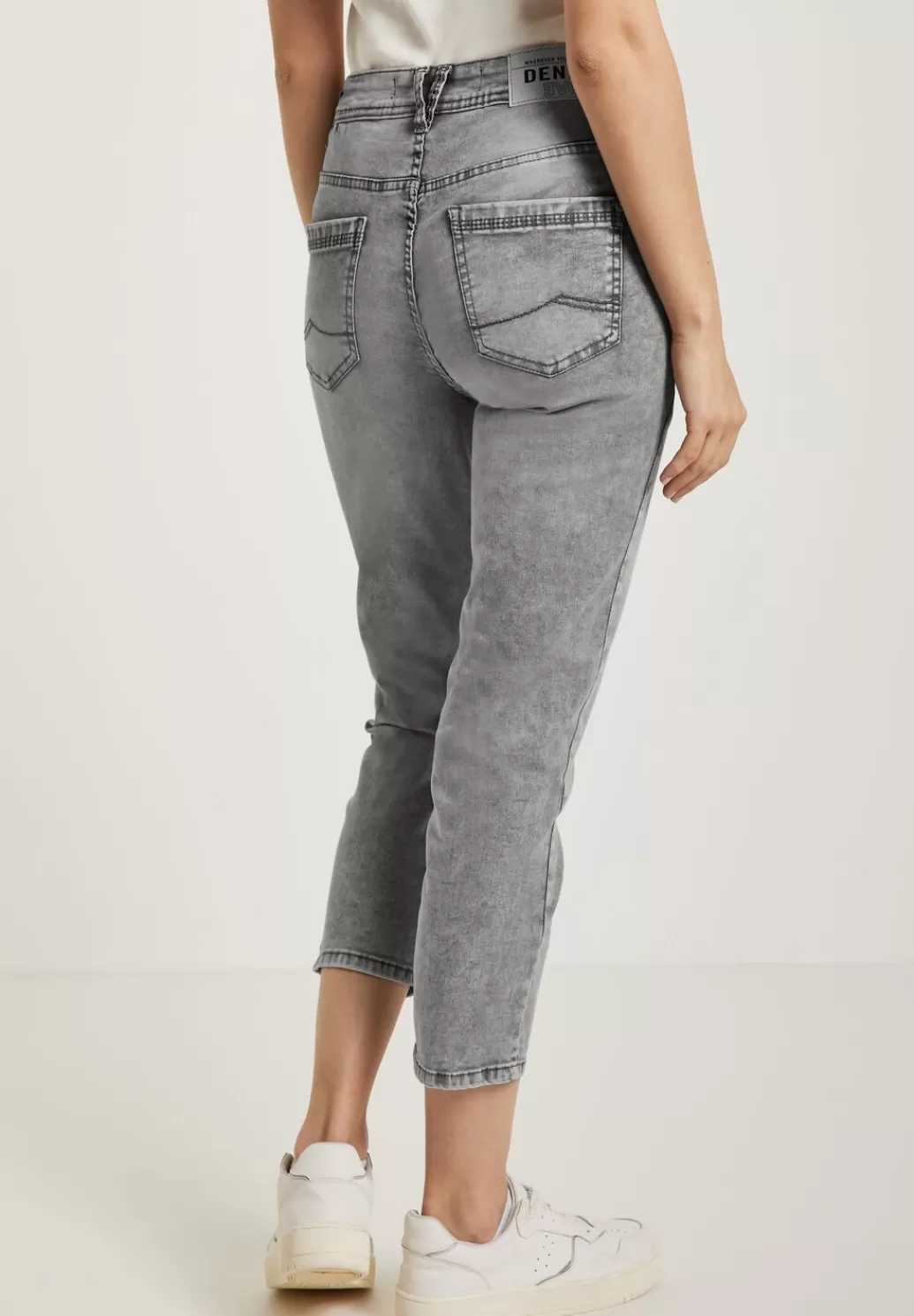 Street One Slim Fit Jeans In Grau^Damen 7/8 Jeans