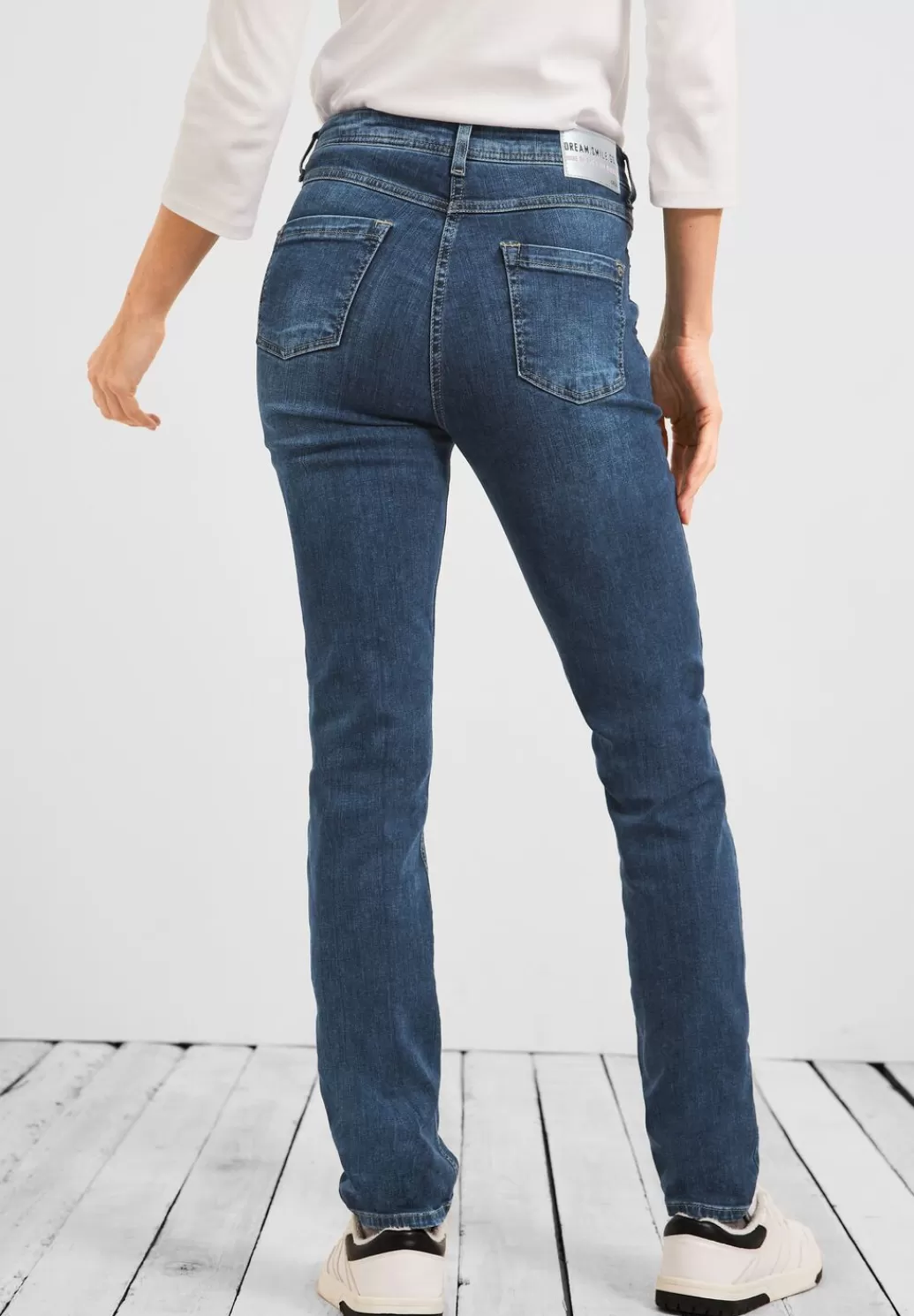 Street One Slim Fit Jeans In High Waist^Damen Lange Jeans