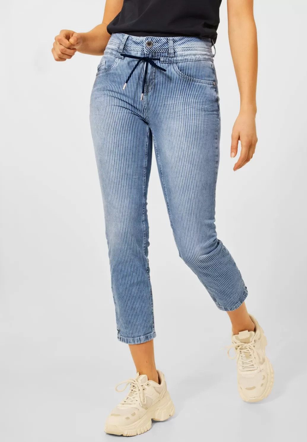 Street One Slim Fit Jeans Mit Streifen^Damen 7/8 Jeans