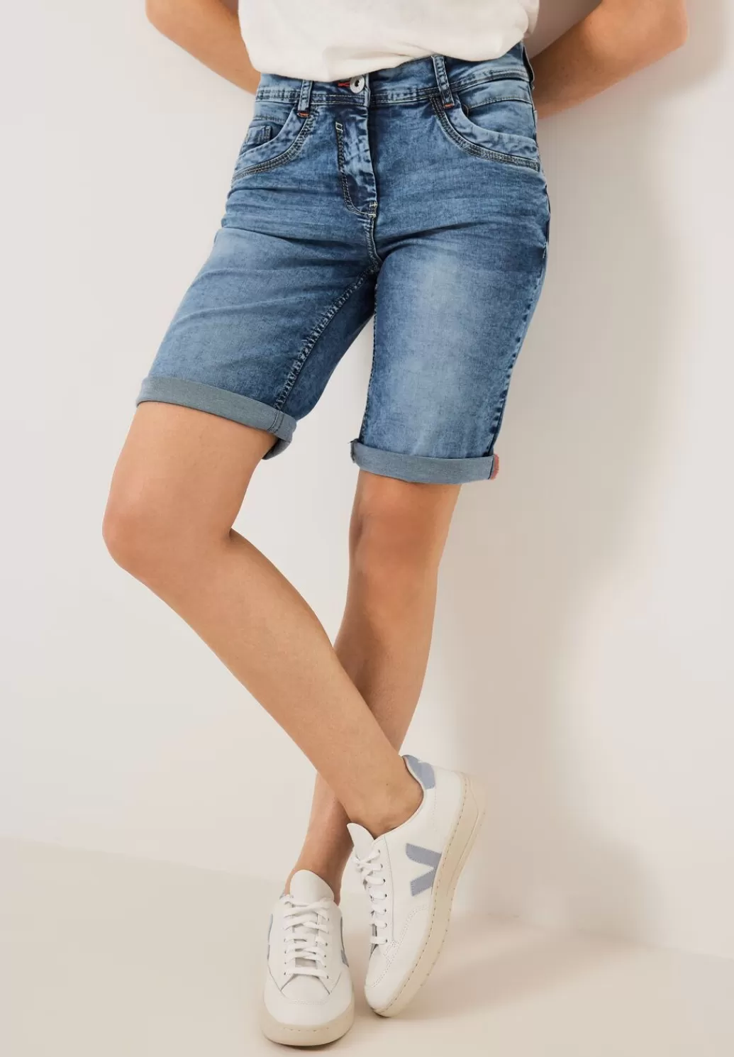 Street One Slim Fit Jeansshorts^Damen Kurze Jeans