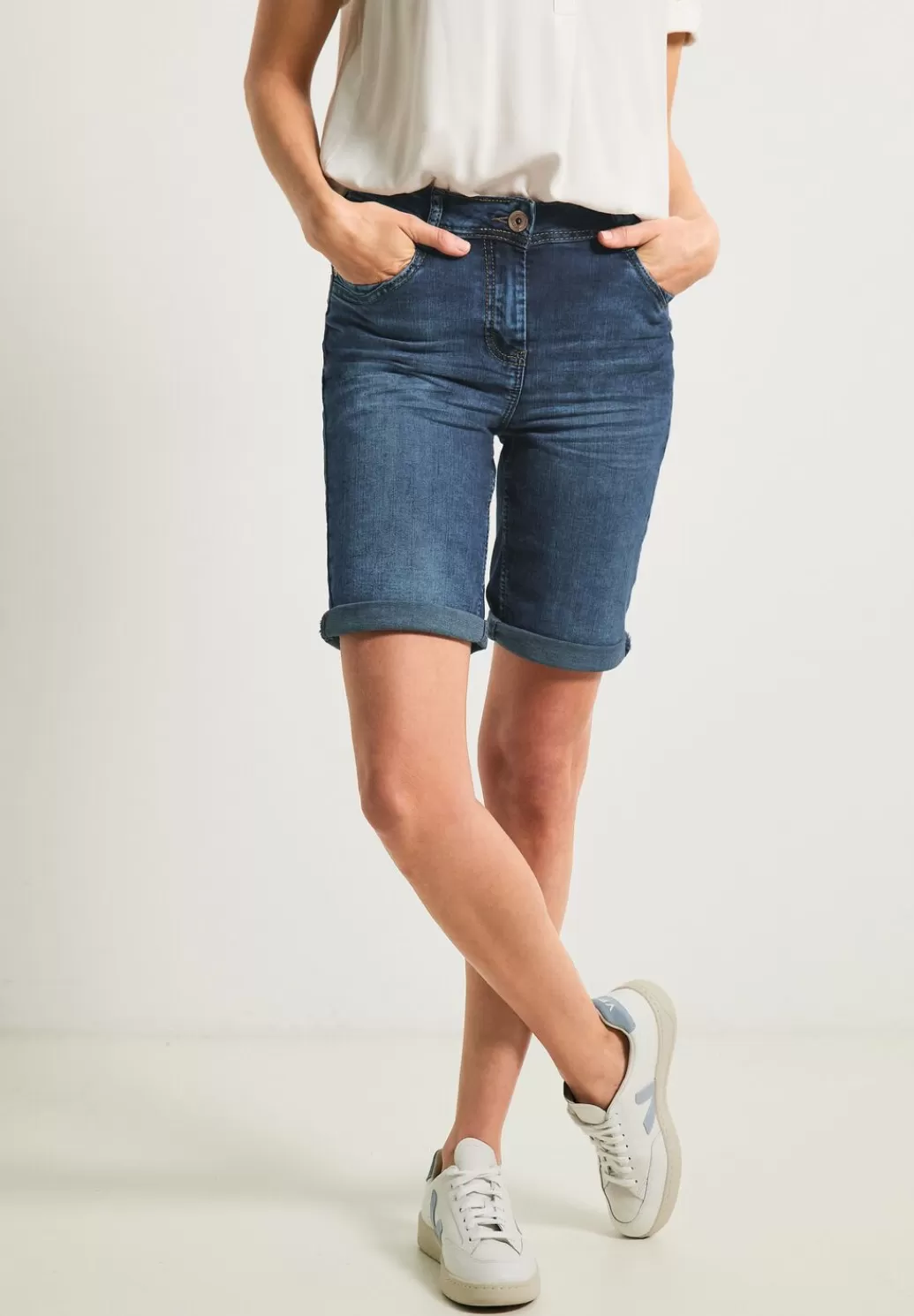 Street One Slim Fit Jeansshorts^Damen Kurze Jeans