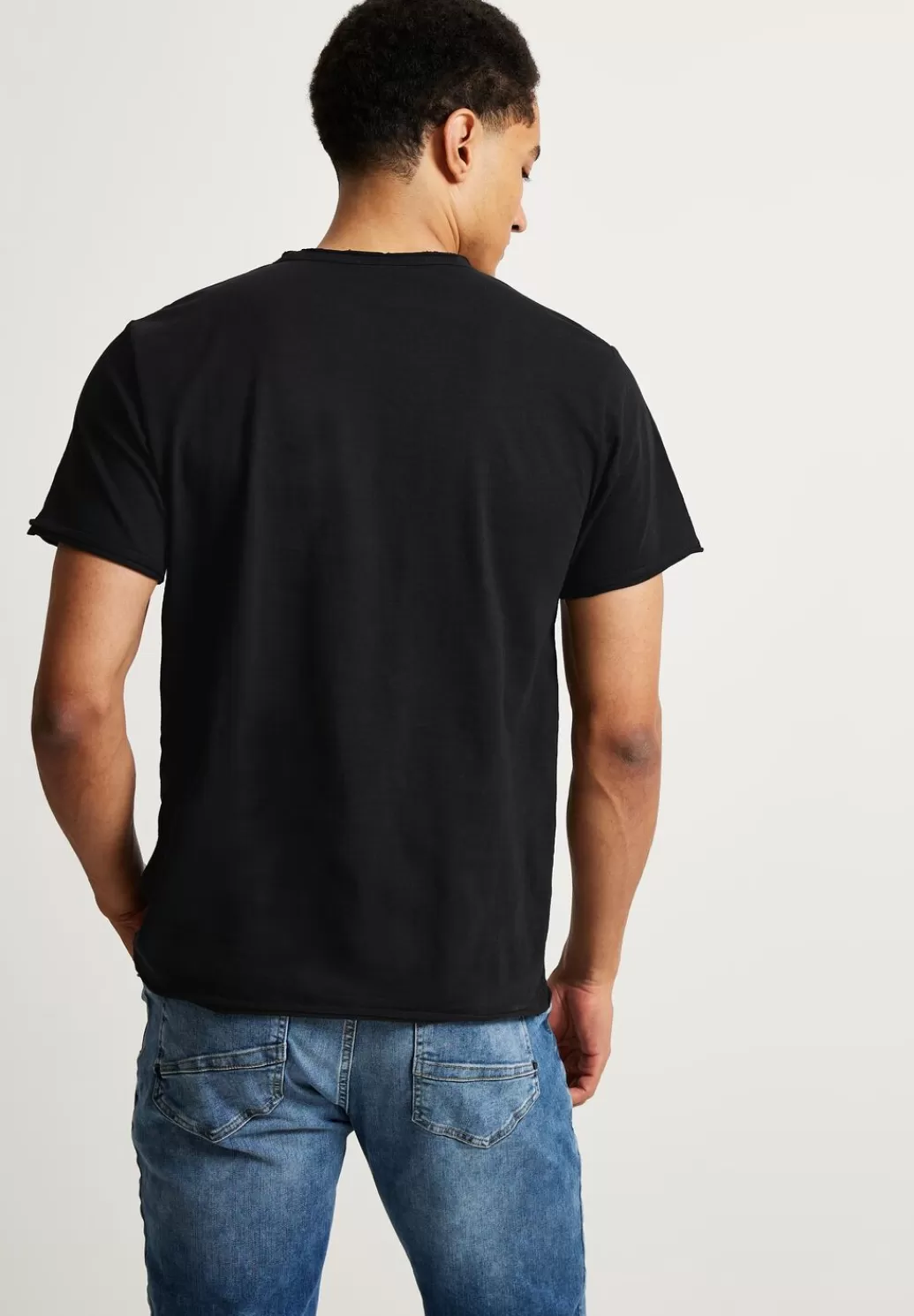 Street One Slub T Mit Offenen Kanten^Herren T-Shirts & Polos