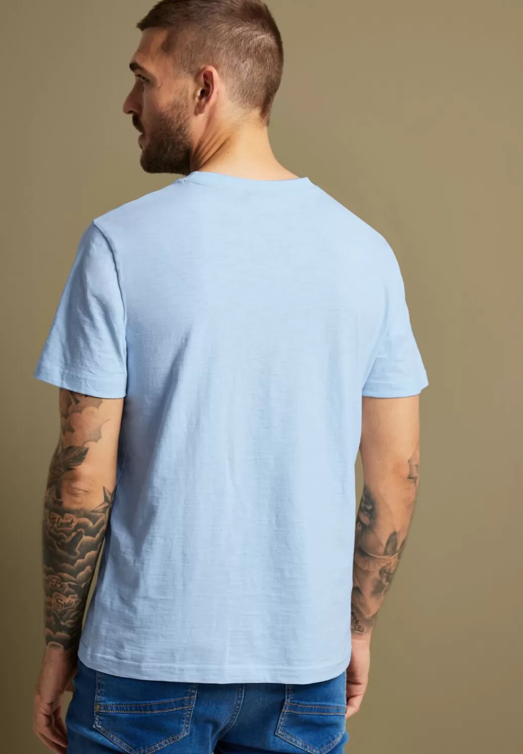 Street One Slub T-Shirt Mit Frontprint^Herren T-Shirts & Polos