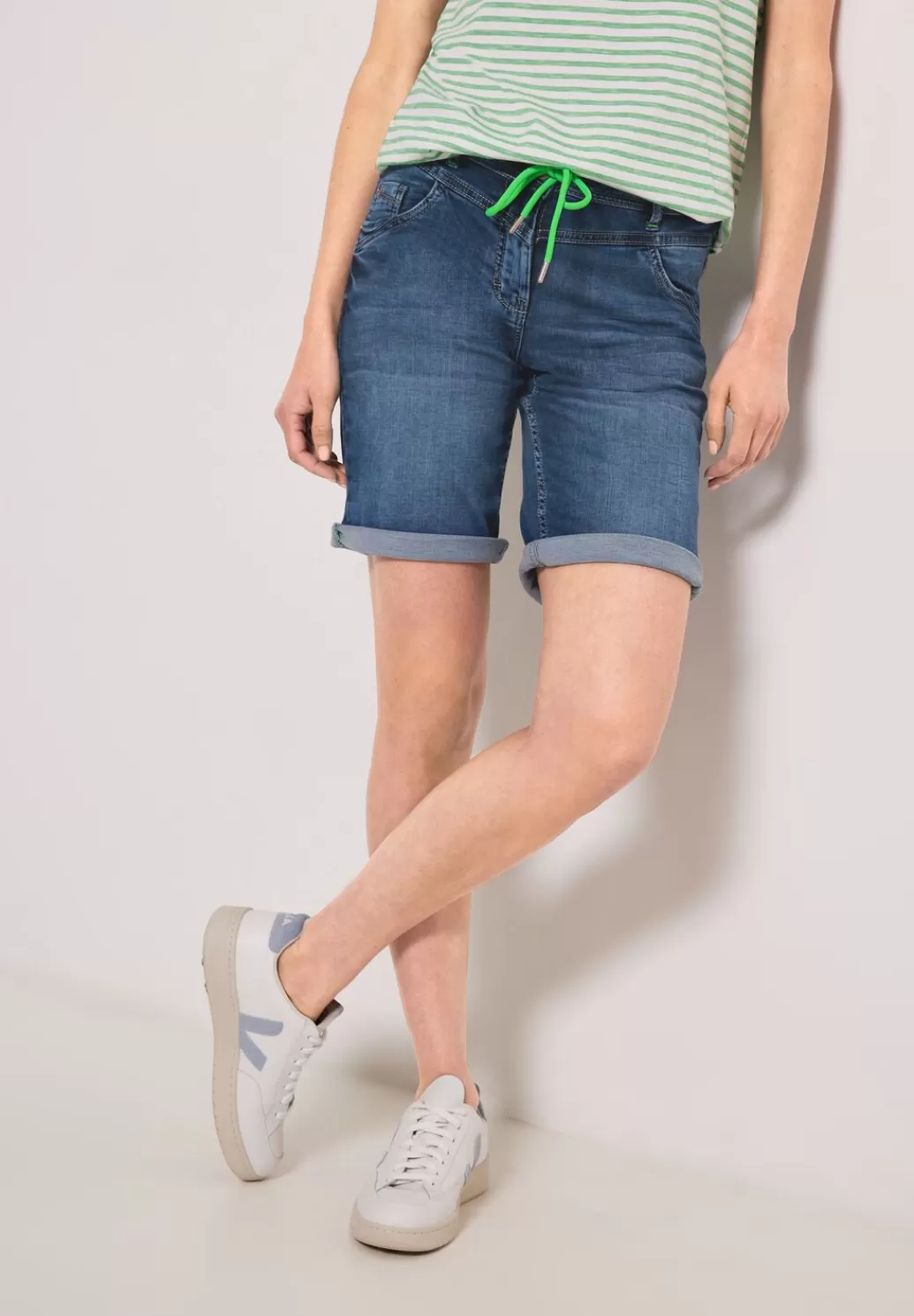 Street One Softe Loose Fit Jeansshorts^Damen Kurze Jeans